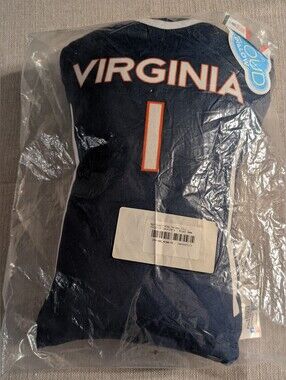 NWT, Open Bag University of Virginia Jersey Pillow Soft and Plush